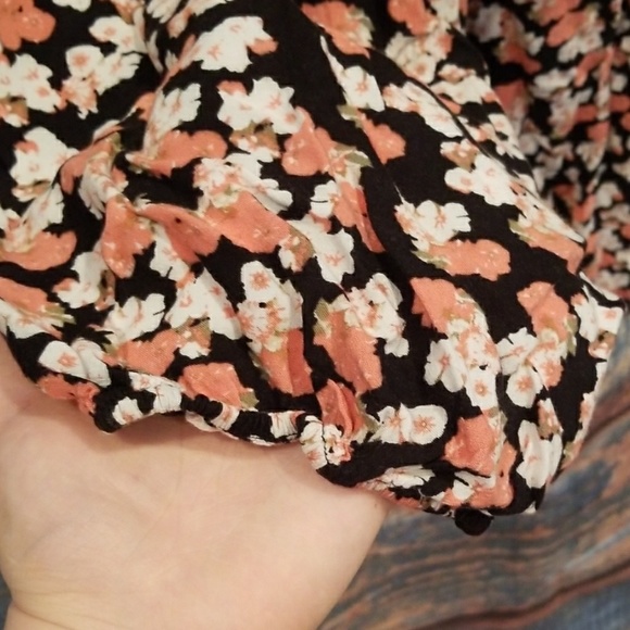 Faded Glory Brand 4X Boho Chic Pink Floral Blouse! - Picture 5 of 6